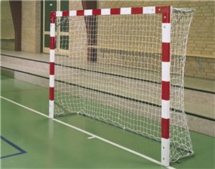 Minihåndboldmål med træ rammer