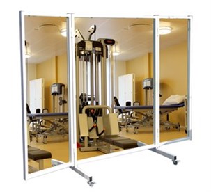 Mobilspejl med 2 svingfløje