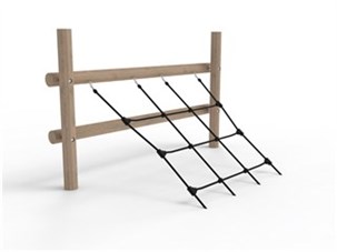 Opgang med skrå net