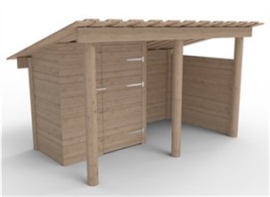 Overdækning, redskabsrum lærk