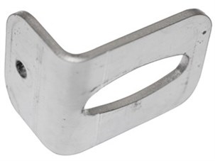 PDL Glasbeslag rustfri, vinkel 50*30*40 mm