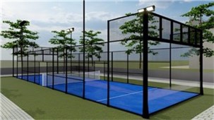 Padelbane single model Greenset padel panorama