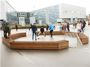 Pannabane - Thermowood 8-kantet, inkl. mål