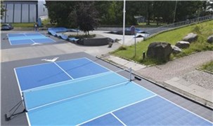 Pickleball bane i PP fliser 30 x 30 x 2 cm