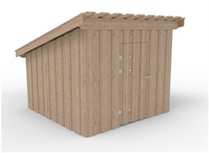 Redskabsskur - 3,4 x3,4 m