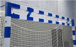 Reduktionsoverligger til håndboldmål Blå/hvid