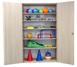 Rekvisitskab, dobbelt, LYS EG