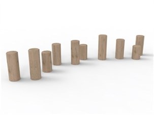 Robinia balancepæle 10 stk.