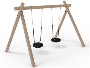 Robinia gynge A med 2 dæksæder