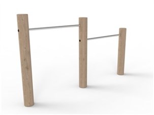 Robinia kolbøttestativ - 2 fag