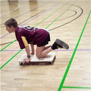 Rullebræt med sikkerhedsgreb