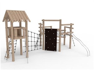 Sammenbygget klatresystem