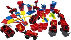 Sandsæt model kraftig m/ biler