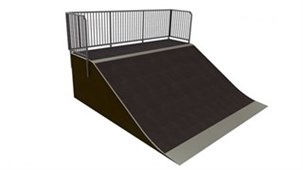 Skate rampe Bank BN 01 080R