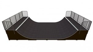 Skate rampe halfpipe Base MR 01 C