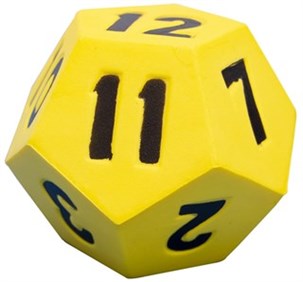 Skum terning med 12 sider
