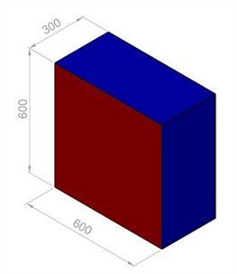 Skumklods 60x60x30 cm.