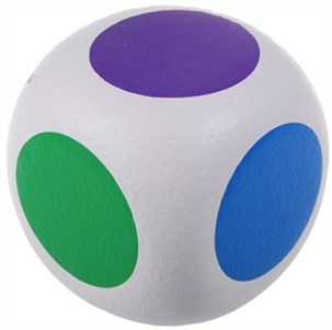 Skumterning i farver 13x13