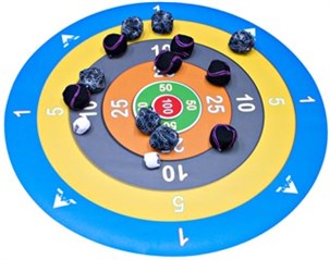 Skydeskive måtte plus 1 sæt crossboccia