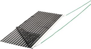 Slæbenet, alu-skinne/slæbetov