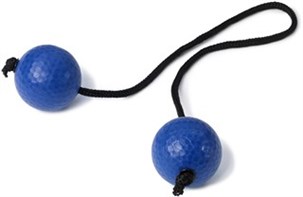 Stigegolf-kugler blå, 3 stk. - gummi
