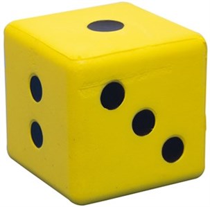 Terning i skum 8X8 cm