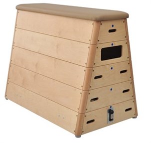 Træplint med 5 afdelinger m/kunstlæder top