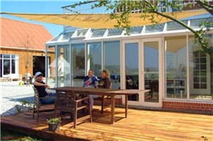 Trekantet solsejl 5,0x5,0x5,0m