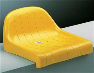 Tribune sæde med lav ryglæn