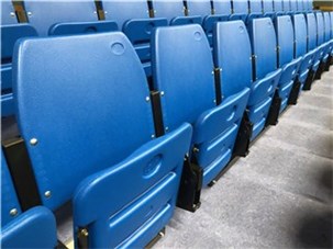 Tribunesæde klapbar med høj ryglæn all star