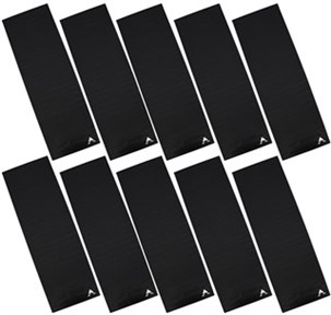 Yogamåtte - sort, 10 stk.