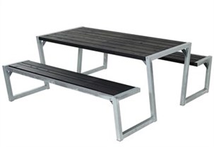 Zigma Bord-/Bænkesæt - sort