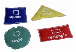 Ærteposer geometriske former