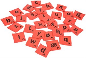 Ærteposesæt (alfabet) RØD