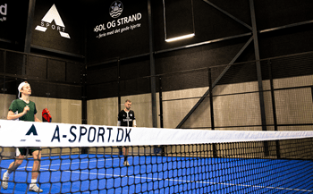 Indendørs padelbane model Panorama fra A-Sport.