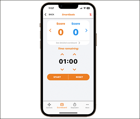 SmartGoals app til tidstagning, resultater og sammenligning