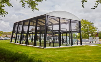 Overdækket padelbane ved Gram Idrætsforening